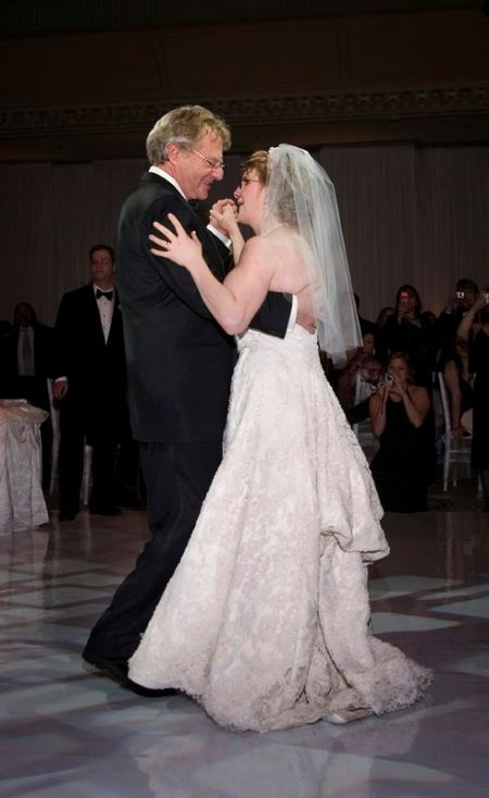 Jerry Springer dancing with his daughter at her wedding.